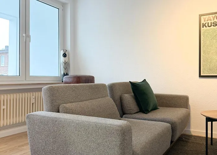 Zentrales City-apartment Mit Free Wifi & Self Check-in & Balkon Апартаменты Эссен